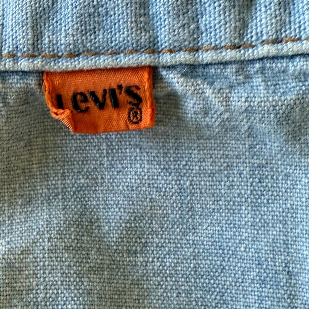 Levis Vintage 70s Orange Tab Light Wash High Rise Bell Bottom Jeans Rare - Picture 7 of 8